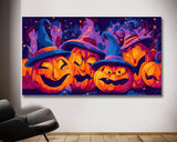 Malen nach Zahlen Halloween Kürbisse Trick or Treat