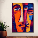 Malen nach Zahlen Abstrakte Kunst Gesichter Urbane Welt Schwestern