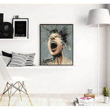 Malen nach Zahlen Abstrakte Kunst Gesichter Modern Art