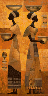 Painting by Numbers Africa Women at Work Modern Art