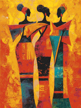 Painting by Numbers Africa Women Everyday Life