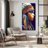Paint by Numbers Woman Native American