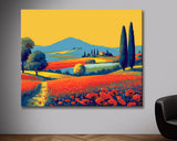 Malen nach Zahlen Kunst Blumen Landschaft