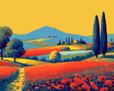 Malen nach Zahlen Kunst Blumen Landschaft