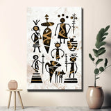 Painting by Numbers Art Africa Black White