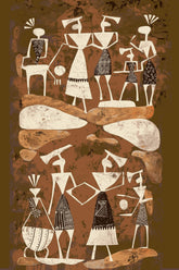 Painting by Numbers Art Africa Black White