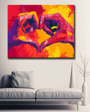 Malen nach Zahlen Moderne Kunst Hände