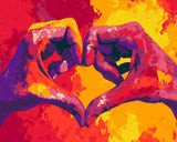 Malen nach Zahlen Moderne Kunst Hände