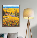 Malen-nach-Zahlen-Sonnenblumen Plantagen