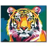 Malen nach Zahlen Bunter Tiger