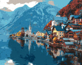 Paint by Numbers Place at the Mountain Lake