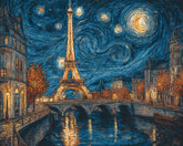 Paint-by-Numbers Eiffel Tower Paris