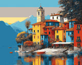 Malen nach Zahlen insel im see italien