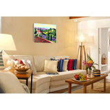 Malen nach Zahlen für Erwachsene Pinien und Lavendelfeld