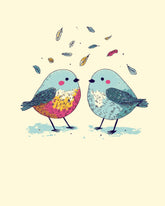 Paint by Numbers for Adults Bird Love