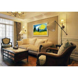 Malen nach Zahlen für Erwachsene Weizenfeld mit Zypresse