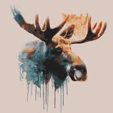 Painting by Numbers for Adults Animals Moose