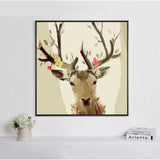 Malen nach Zahlen elch Kunst