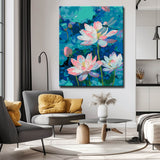 Malen nach Zahlen Bilder Seerosen und Libelle