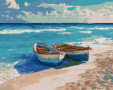 Malen nach Zahlen für Erwachsene Fischerboote