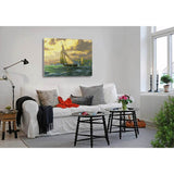 Malen nach Zahlen für Erwachsene Segelboote im Sturm