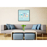 Malen nach Zahlen für Erwachsene Tiere Comic Eulen Freunde