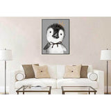 Malen nach Zahlen für Kinder kleiner Pinguin