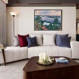 Malen nach Zahlen Landschaften Blick auf den Fluß