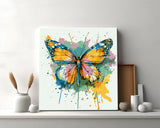 Malen nach Zahlen schmetterling rosa