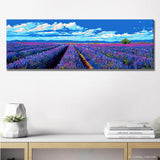 Grind nach Zahlen Lavendelfeld