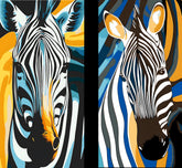 Malen nach Zahlen Zebra tier