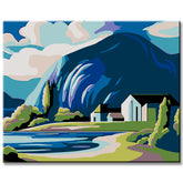 Malen nach Zahlen Gewellte Landschaft