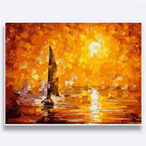 Malen nach Zahlen Anlegesteg