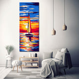 Malen nach Zahlen Sonnenaufgang Meer - 3-teilig (Triptychon)-SS-071