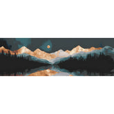 Painting by Numbers Mountain Massif Reflection