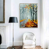 Malen nach Zahlen Herbst Allee