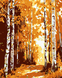 Malen nach Zahlen Waldweg