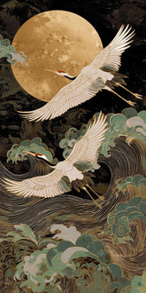 Grind nach Zahlen Goldener Vogelschwarm