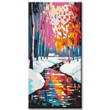 Malen nach Zahlen bunte Spiegelungen