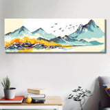 Malen nach Zahlen Vögel im Gebirge