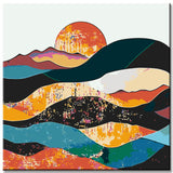 Malen nach Zahlen Wellen Spektakel