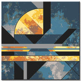 Malen nach Zahlen goldene Muster