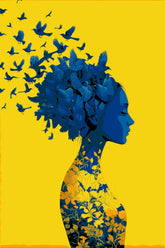 Malen nach Zahlen Schmetterlinge Kopf