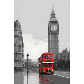 Malen nach Zahlen London Bus Big Ben