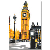 Painting by Numbers London Telephone Booth Big Ben
