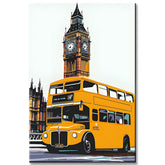 Painting by Numbers London Bus yellow Big Ben