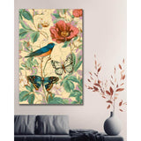 Painting by Numbers Bird Butterfly