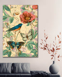 Painting by Numbers Bird Butterfly
