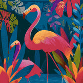 Malen nach Zahlen Flamingo Family