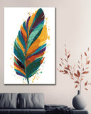 Grind nach Zahlen Weißes Gefieder